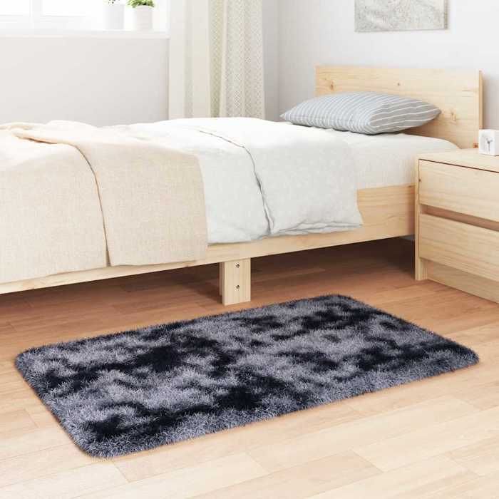 VidaXL Tapis Shaggy à poils longs gris foncé 60x100 cm polyester, tapis, tapis de chambre, tapis moderne, tapis de salon, 4102808