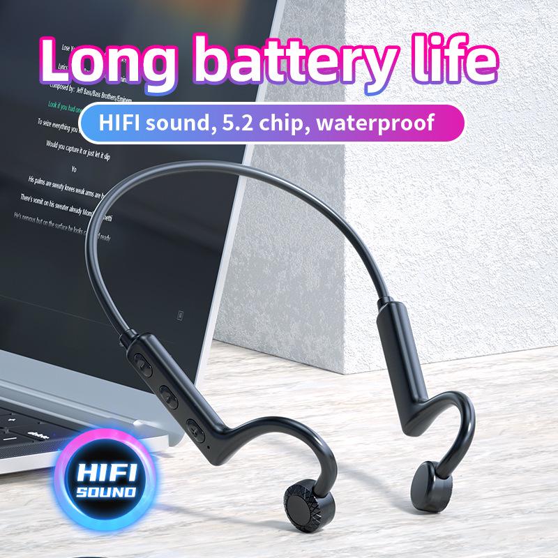 KS19 Concept Bone Conduction Wireless Bluetooth Headphones (Over-Ear In-Earless)