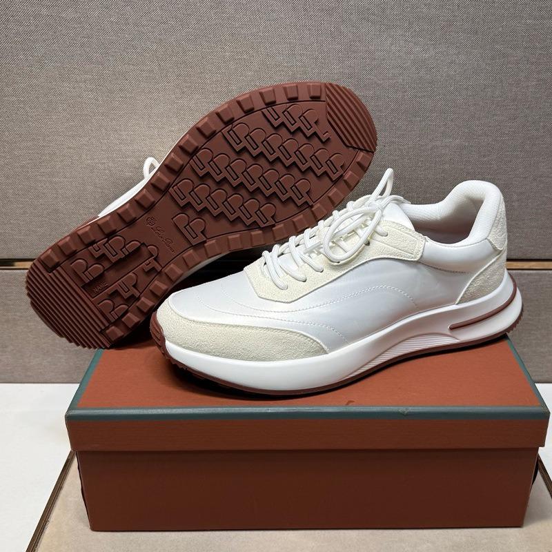 Men's waterproof casual sports shoes lace-up platform fashion trend comfortable versatile running shoes