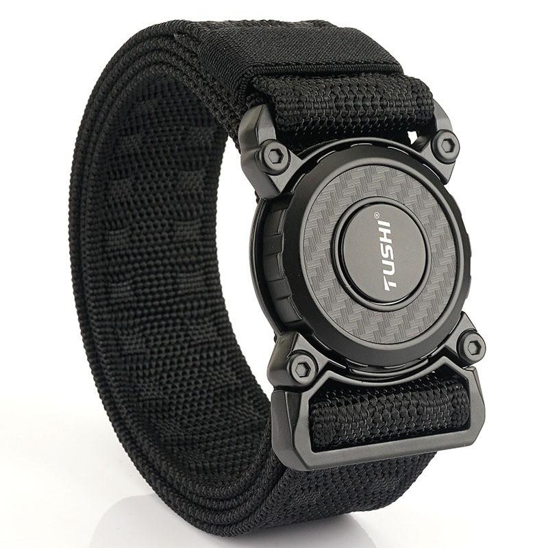 Alloy Buckle Training Nylon Belt Outdoor Commuting Tool Quick Release Men s 125cm чёрный