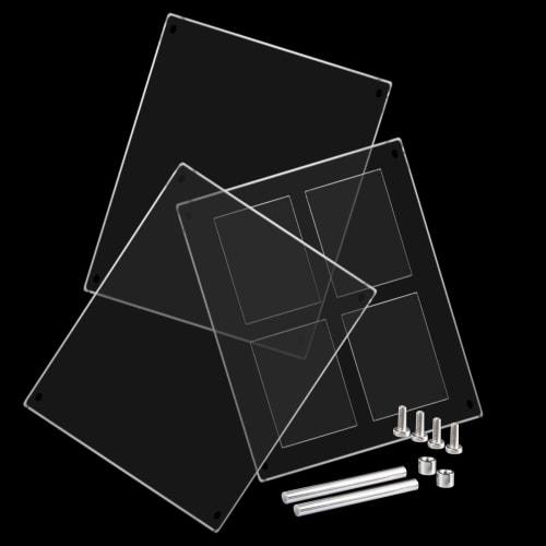 DIFEIUKI Shield PRO Trading Card Display Case with 4-Row Card Stand, Sun Protection, Scratch Protection, and Durability Protection for Collections, Yu