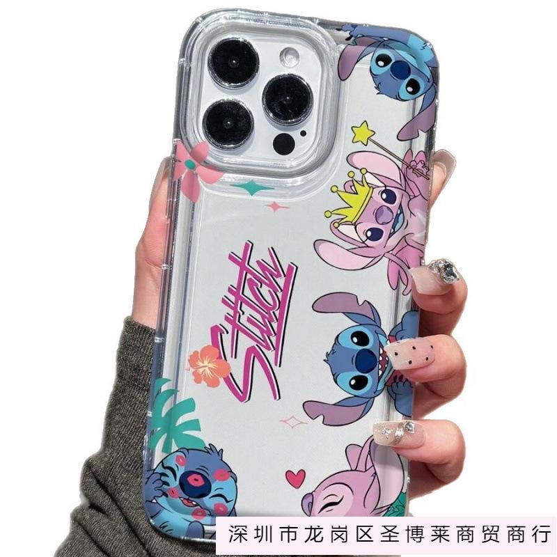 Lip Print Stitch Applies To Apple 16promax Mobile Phone Case 15plus Airbag 14 Transparent 1312 Explosion 11.