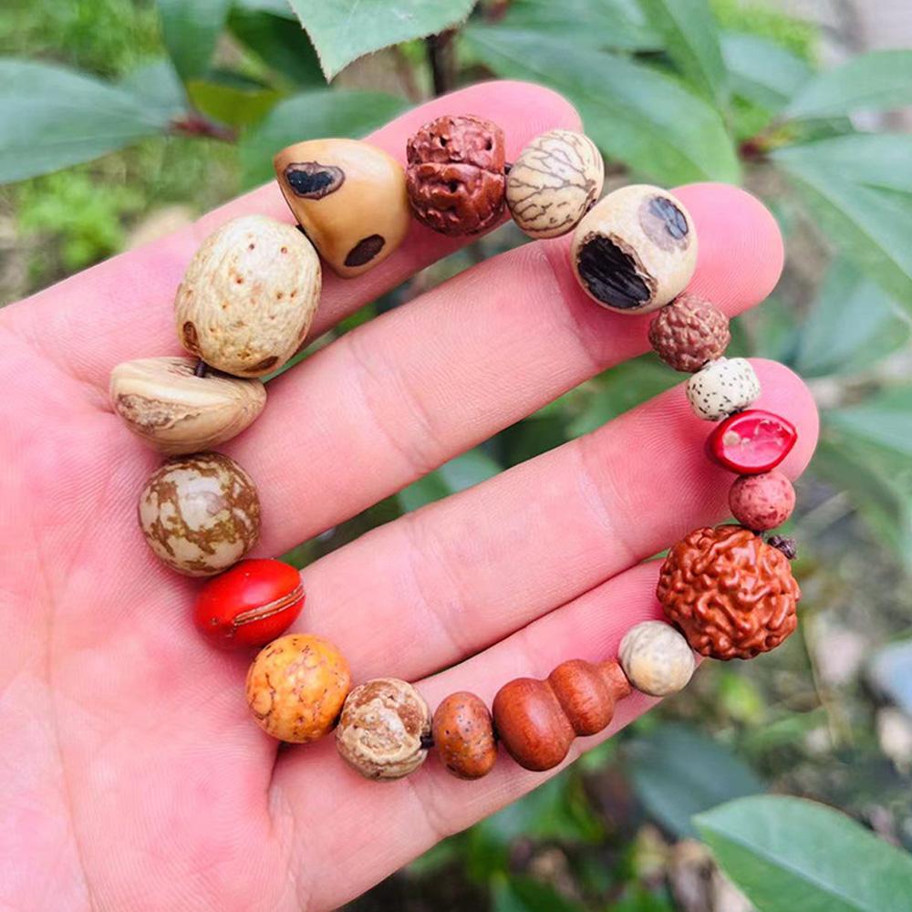 

Браслет из 18 косточек Бодхи в китайском стиле, буддийская молитва, из бусин, на удачу, для перемен, модная бижутерия, подарок для пары Type 1