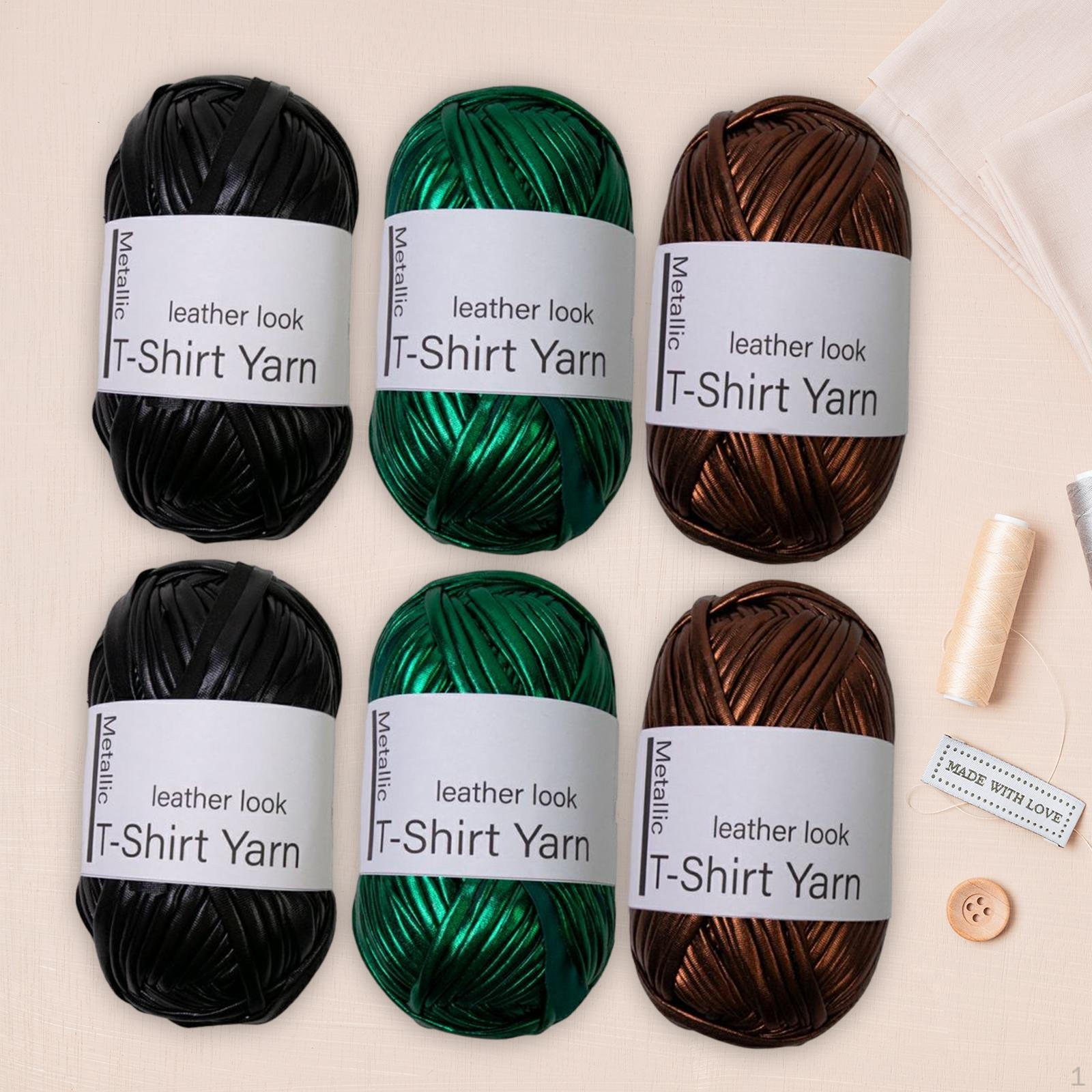 

Металлизированная пряжа для футболок, аксессуары для вязания крючком, портативные многофункциональные ручные вязания Brown Green Black