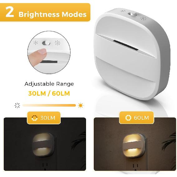 L LOHAS LED Night Lights Plug into Wall,Dusk to Dawn Sensor Night Light