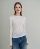 CLO'ET Basic Tencel Sheer Sleeve T-Shirt + 4 Colors