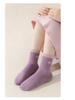 Girls’ Boneless Cotton Mid-Calf Socks - Breathable, Deodorant, Spring/Autumn Style