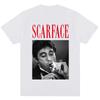 T-shirt w stylu Al Pacino z filmu Człowiek z blizną, Unisex Retro Hip Hop Luźny Bawełniany Codzienny Streetwear Modny T-shirt