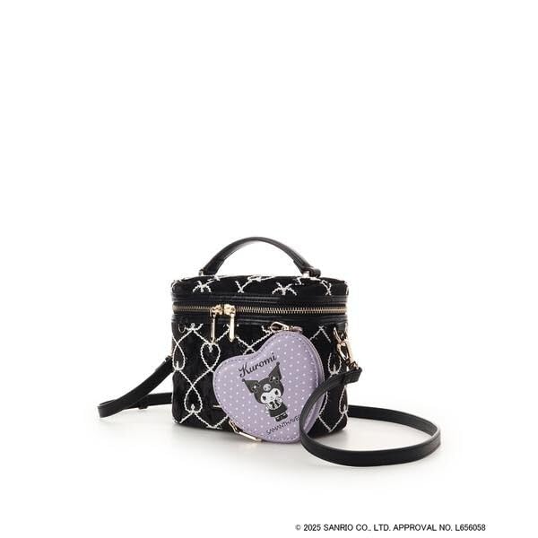 Samantha Vega Sanrio Kuromi Vanity Bag Cute Cosmetic Bag Mini Handbag Black Purple Japan Limited Collection Gift