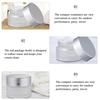 10Pcs Refillable Frosted Glass Containers for Facial Cream Travel Storage Mini Leak-Proof Cream Bottles Empty
