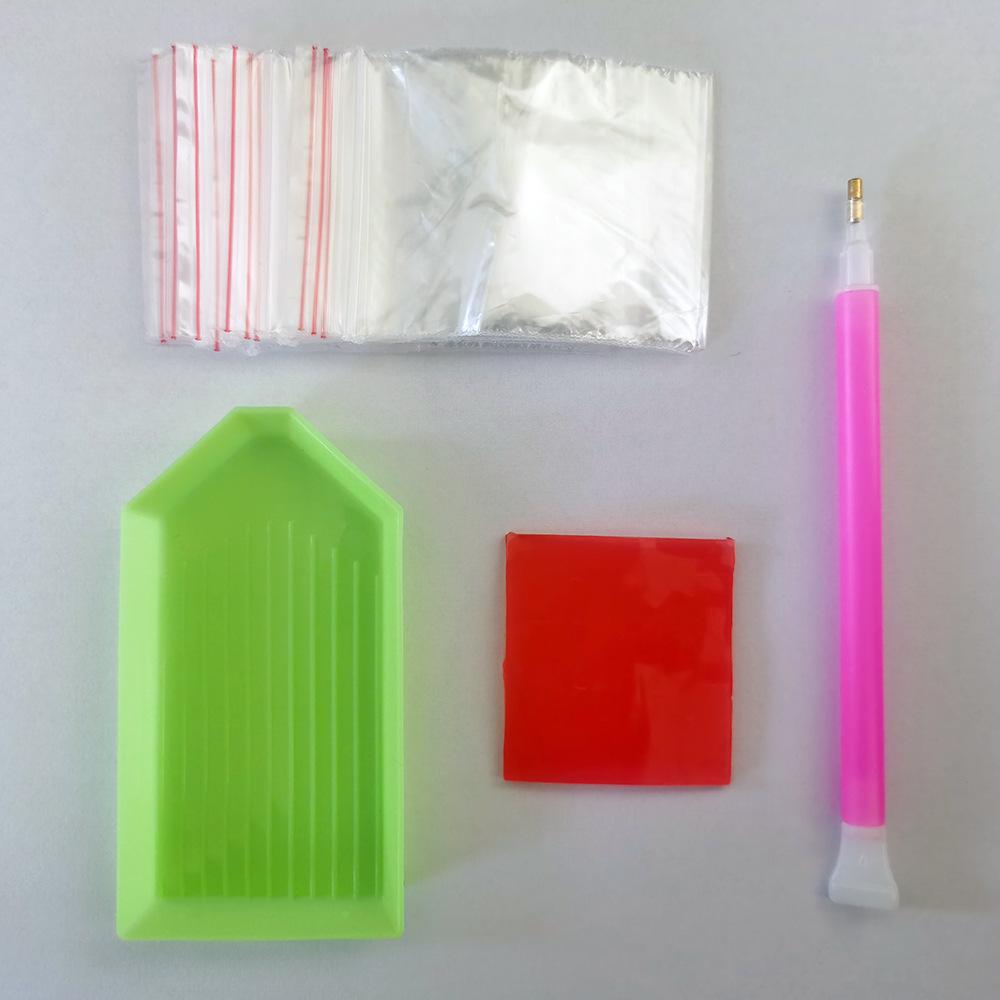 

Набор для алмазной живописи своими руками: Точечная ручка, Глина, Тарелка и Одноточечный инструмент с медной головкой Toolkit