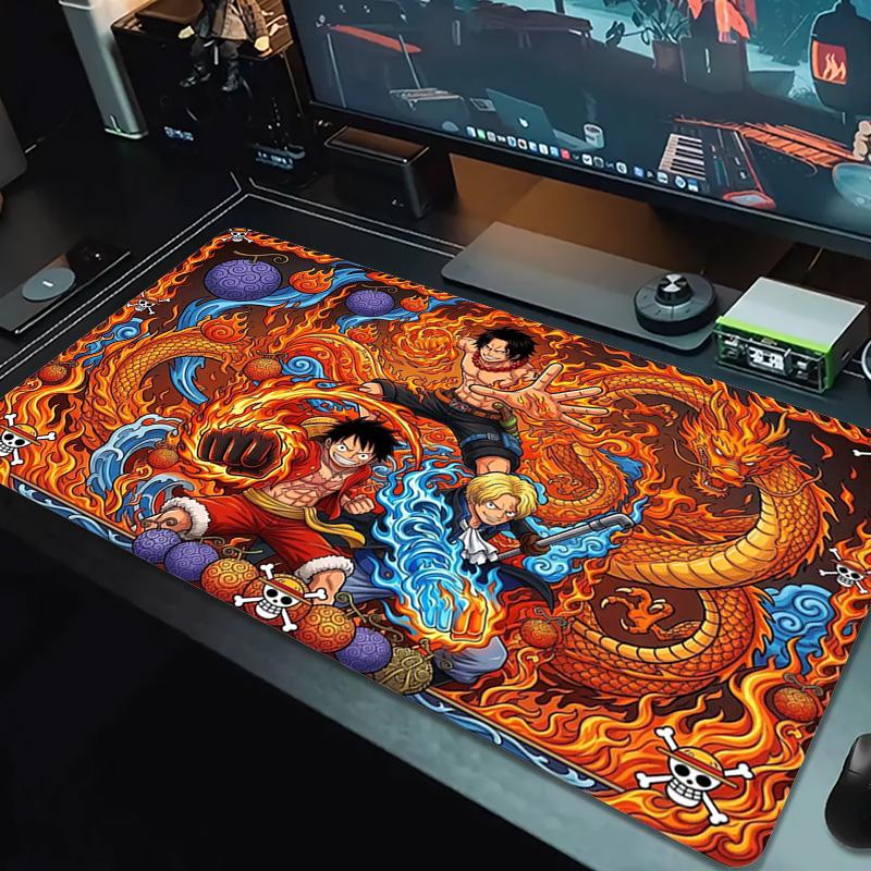 Anime One-Piece Color Mouse Pad Large Gaming Table Cushion Non-slip Laptop Tablet Big Mousepad XXL Mat Mini PC Playmat With Lock Edge
