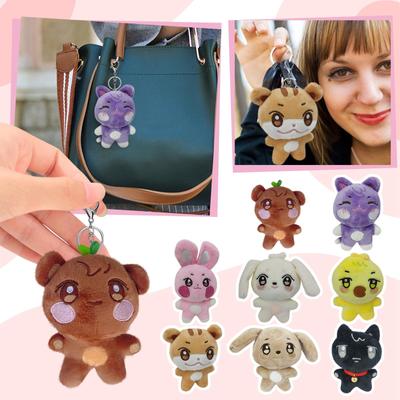 Brinquedos de pelúcia de animais fofos, ornamentos decorativos criativos para presente