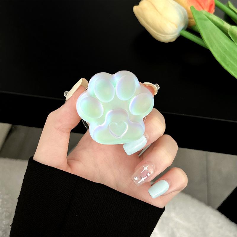

Colorful Laser Three-Dimensional Cat Claw Mobile Phone Airbag Bracket Magnetic Suction Magsafe Back Sticker Creative Retractable Support Frame