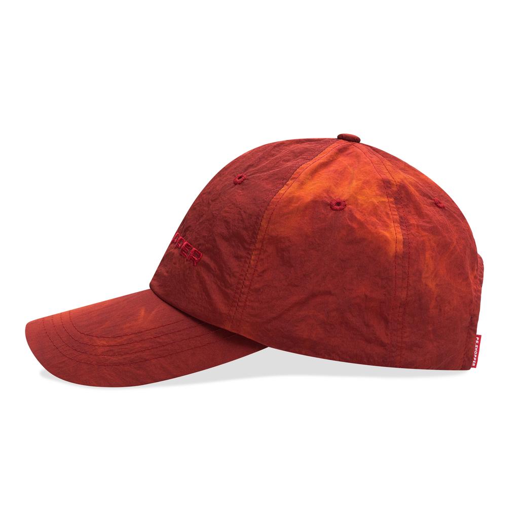 PSSHOPPER Tie-Dye Nylon Ball Cap [Red]