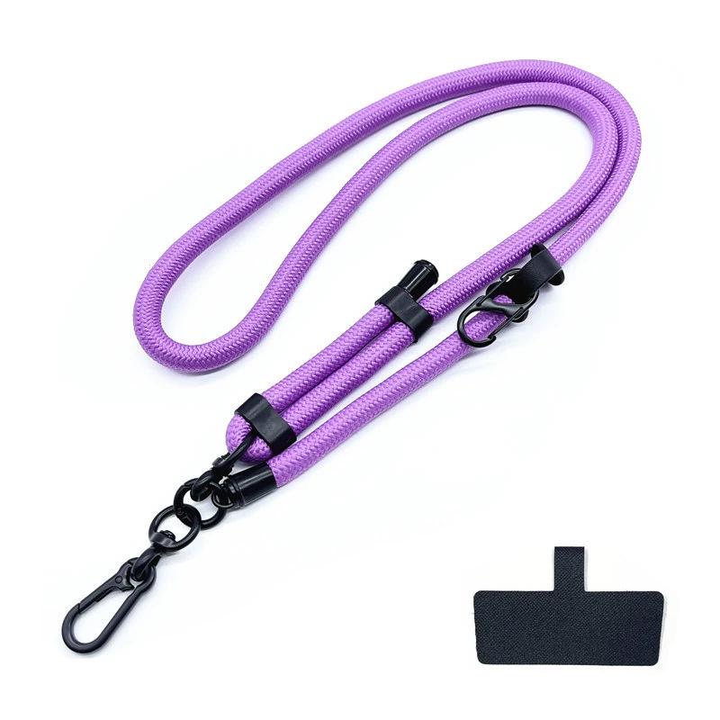 10MM Nastavitelný crossbody popruh na telefon a fotoaparát proti ztrátě s očkem a klipem