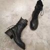 Ann Martin Boots Women's Handsome Locomotive Boots Thick Heel Short Boots Spring and Autumn Single Boots