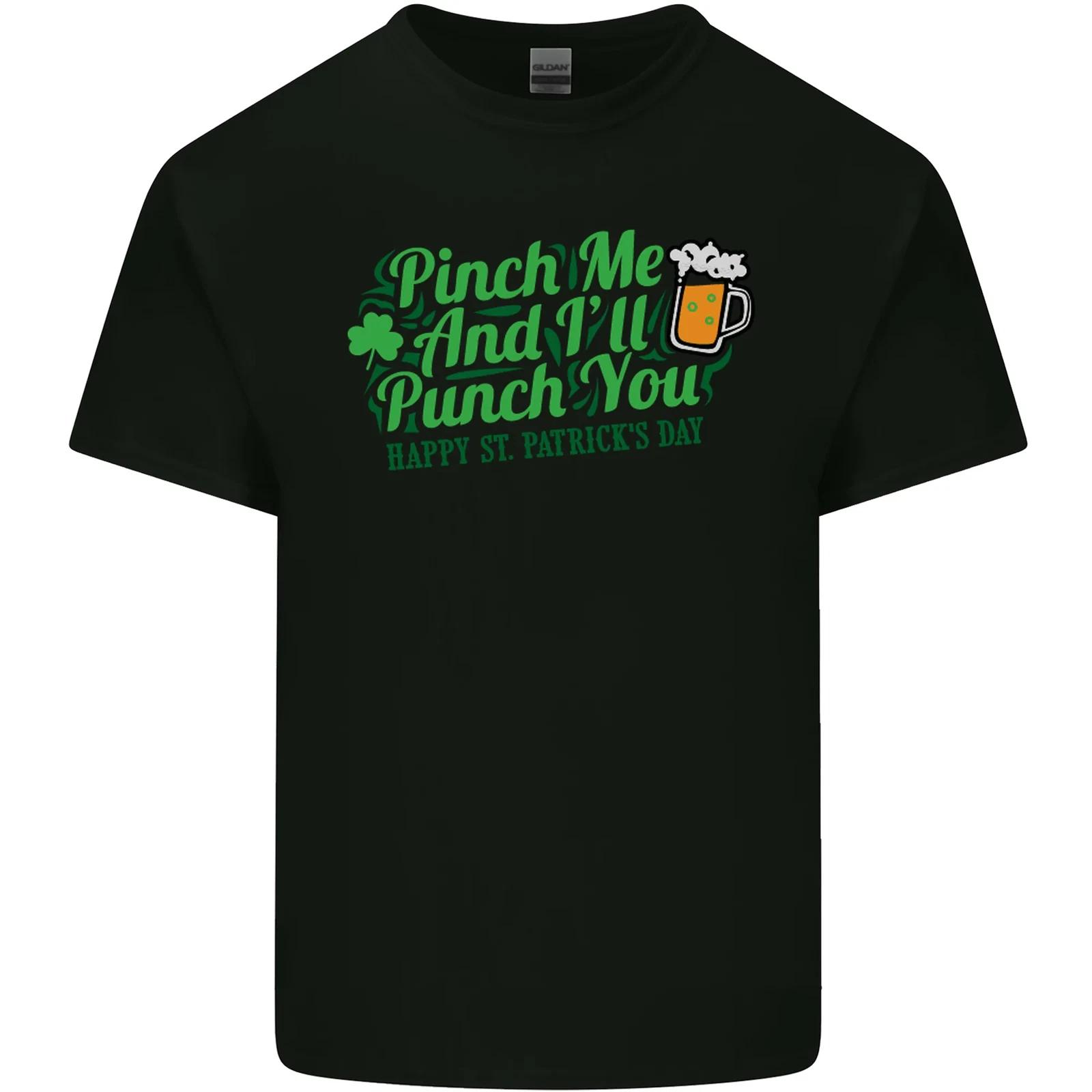 Pinch Me and Ill Punch You St Patricks Day Kids T-Shirt Childrens XL