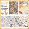 PET Die Cut 3D Scene Stickers Large Size Stacking Stickers Mini Landscape Sticker  Children Gifts