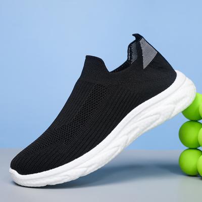 Fliegende gewebte Herrenschuhe Frühling und Herbst dicke Sohle Mode Freizeit schuhe niedriger Schaft einfach und atmungsaktiv Dad