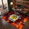 Burnley Football Print Crystal Velvet Rug, Comfortable Water Absorbent Non Slip Indoor Floor Carpet