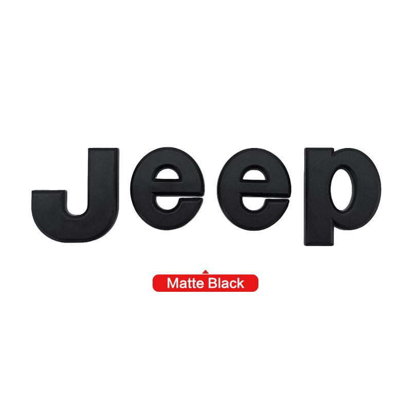 1 Stück Auto Front Hinten Logo Auto Kühlergrill Emblem Aufkleber für Jeep Renegade Compass Grand Cherokee JK Wrangler Rubicon Zubehör