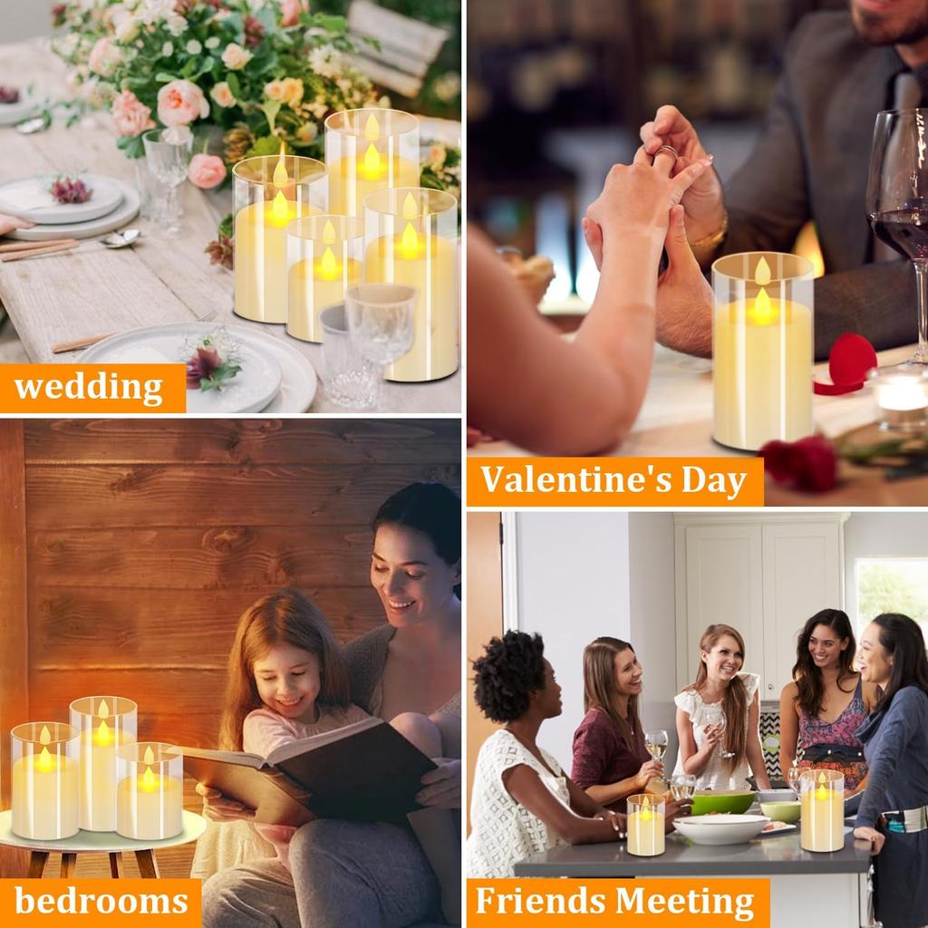 1/3Pcs Flameless LED Tealight Candles Battery Operated Flickering Fake Votive Lights For Wedding Christmas Home Decoration