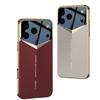Electroplated Skin Leather Lens Precision Hole Protection Hard Shell Phone Case for iPhone 17 Pro Max 17Pro Shockproof Case