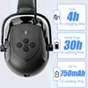 Bluetooth 5.0 Noise Reduction Earmuffs With Construction Safety Helmet For Engineer ABS HardHat with Visors  Industrial Hat ANSI