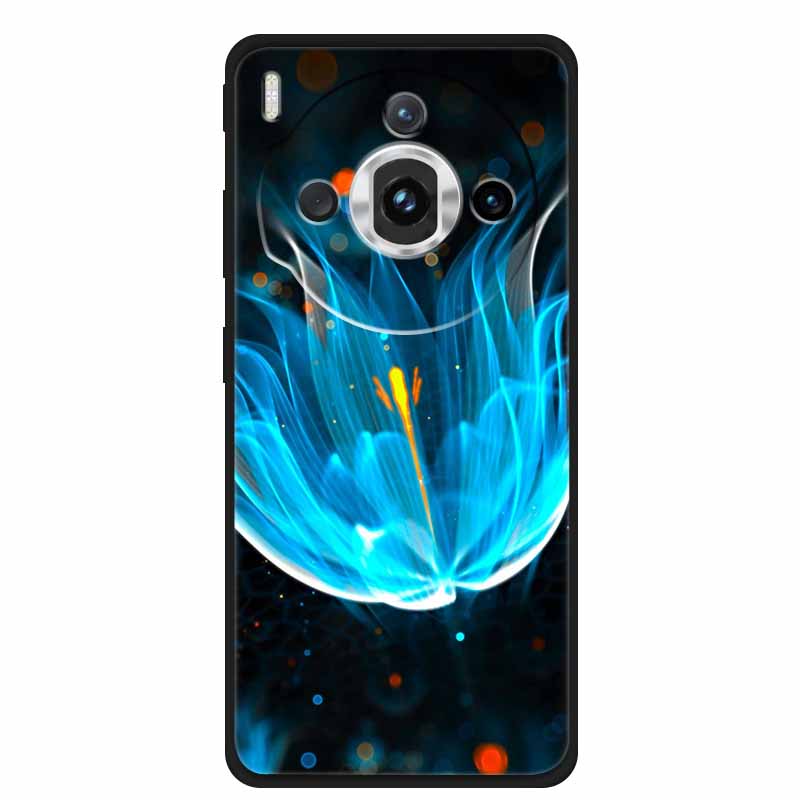 For ZTE nubia Z60S Pro 6.78" Case TPU Soft Black Silicone Painted Cute Cat Starry Cover for Nubia Z60S Pro Luxury Animals Funda