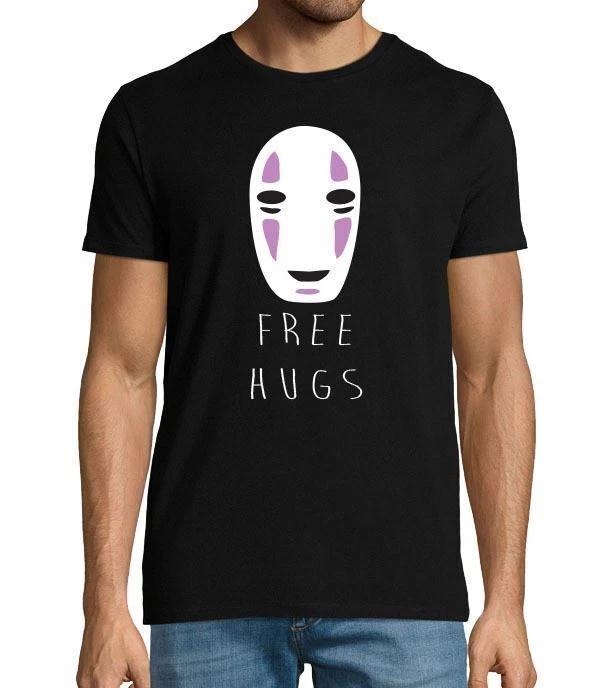 No Face Free Hugs Spirited Away Studio Ghibli Unisexs Anime T Shirt S