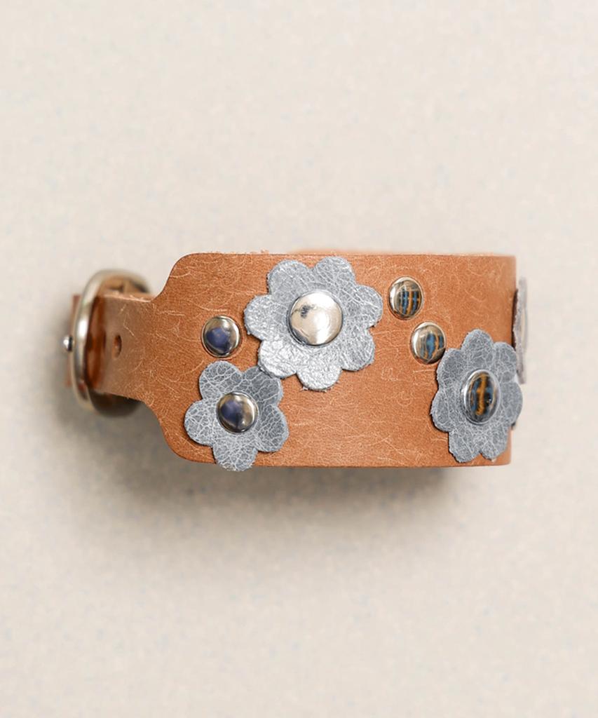 Towtow Archive Feverfew Leather Bracelet Brown