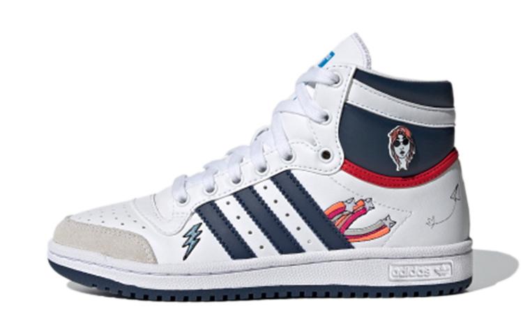 

Adidas Originals Top Ten White Blue Abrasion Resistant Abrasion Resistant Kids Skateboarding Shoes Teenagers FY7163 38