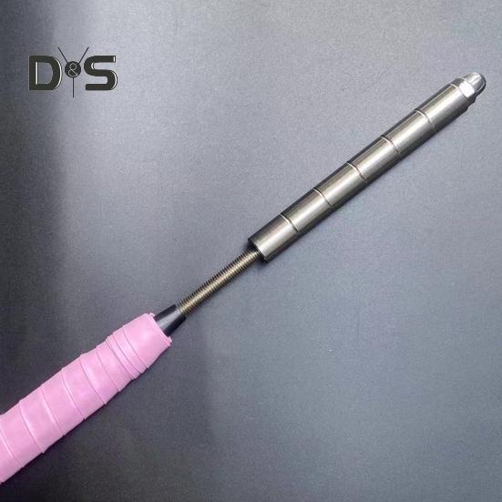 Badmintonschläger-Trainingsgerät, rutschfester Griff, realistisches Design, Edelstahlkonstruktion, Badminton-Schwungtrainer