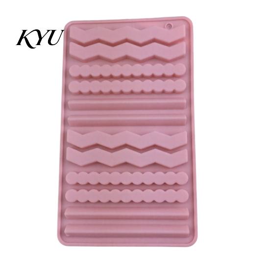 Uniform Bar Shaped Cavities Silicone Chocolate Mold, 20 Non-stick Flexible Baking Tray, Heat Resistant Holiday Snack Crafting Tool Food-grade Mold for