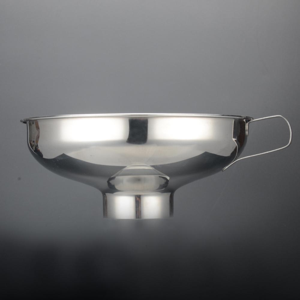 Stainless Steel Wide Mouth Funnel Set for Jars and Cans - Ideal for Liquids and Spices