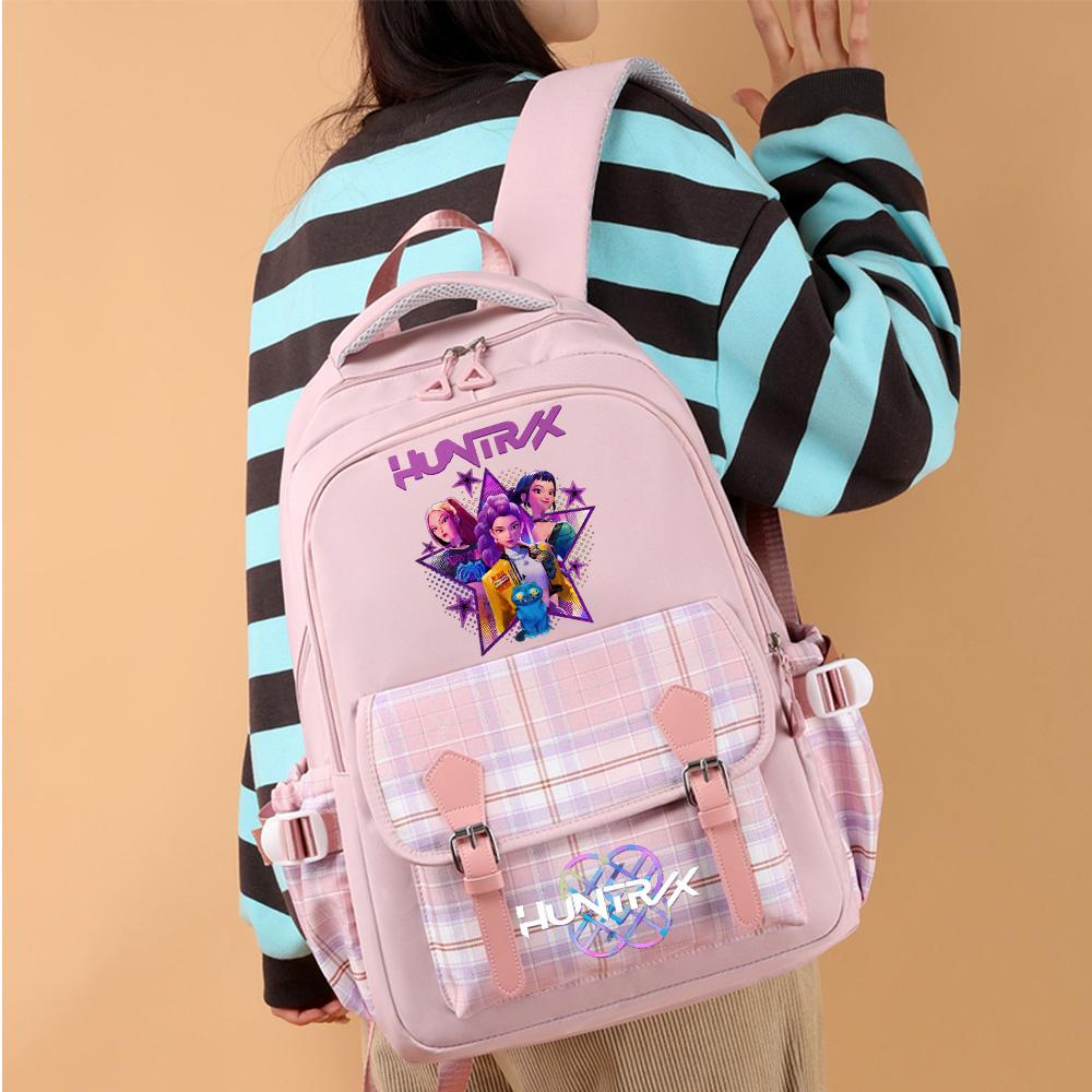 Rucsac Anime Desen Animat K-Pop Imprimat Capacitate Mare pentru Adolescent Student Fată Băiat Ghiozdan Rucsac Femei Capacitate Mare Impermeabil Geantă de Voiaj Cadou Copil