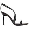 Zara Pu Comfortable Vintage One Strap Sandals 10Cm Women Sandals Black 1343610800