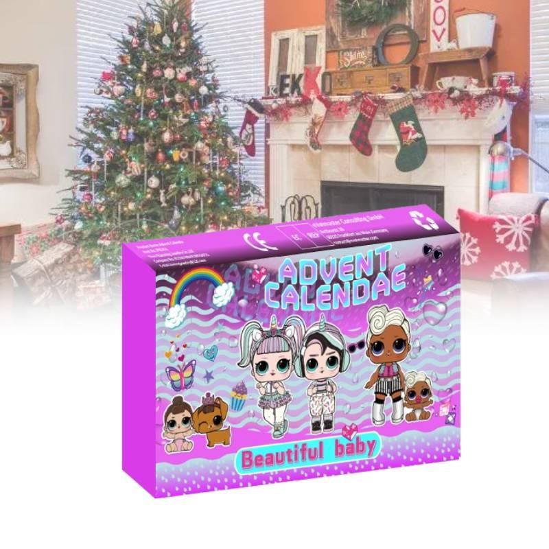 New Festive Christmas 24 Day Countdown Blind Box Advent Calendar Gift For Kids