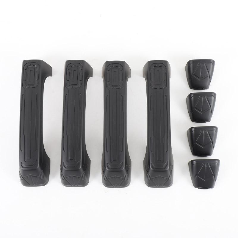 

For Hummer H3 2005-2009 ABS carbon fibre/Glossy black Car Door Exterior Door Handle Cover Trim Sticker Car Accessories