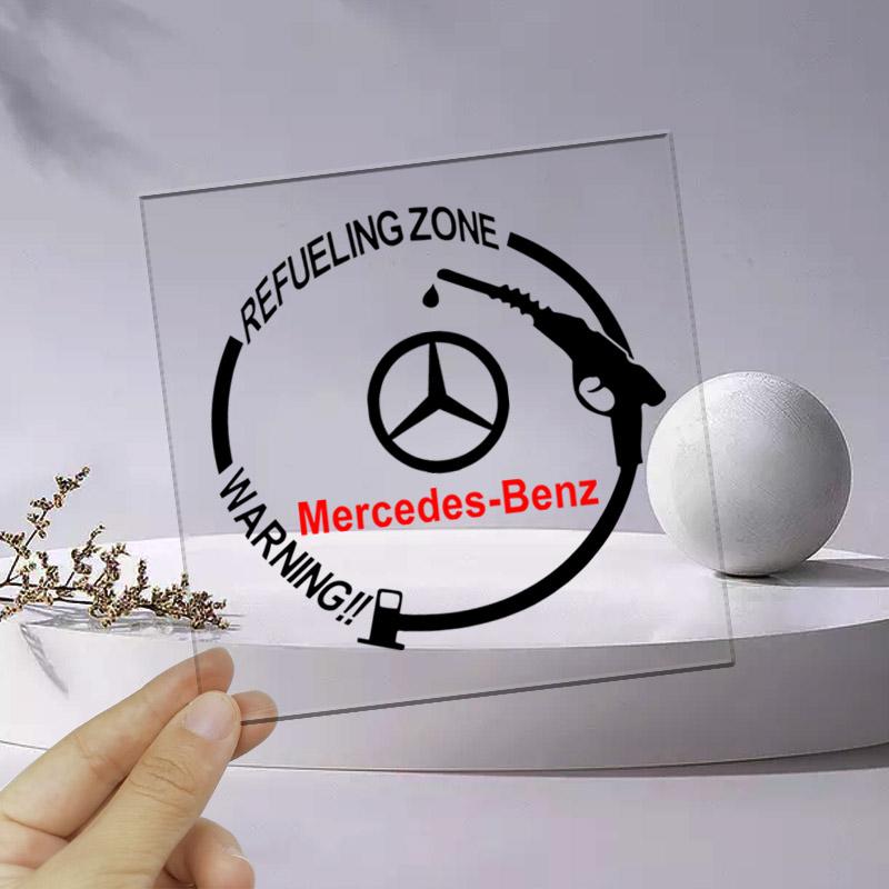 1Pcs Car Fuel Tank Cap Stickers Vinyl Fashion Decoration Decals For Mercedes Benz A180 A200 W205 E63 AMG 2014 2015 W166 W246 W242 W176 W212
