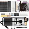 42/44/46/58/60/68 pz Kit da Disegno Matite da Schizzo, Materiali Artistici con Quaderno da Schizzo 3 Colori, Grafite, Carbone, Matite da Disegno