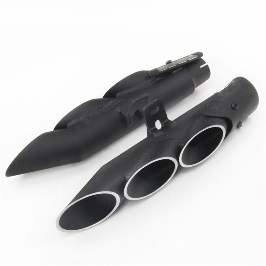 Motorcycle Exhaust System Dual Pipe Slip on Middle Pipe For Kawasaki Z1000 10-17