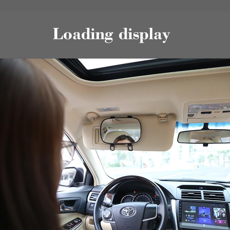 Portable Car Sun visor Makeup Mirror Car Interior Sun-Shading HD Cosmetic Mirror Auto Vanity Mirror Car Styling