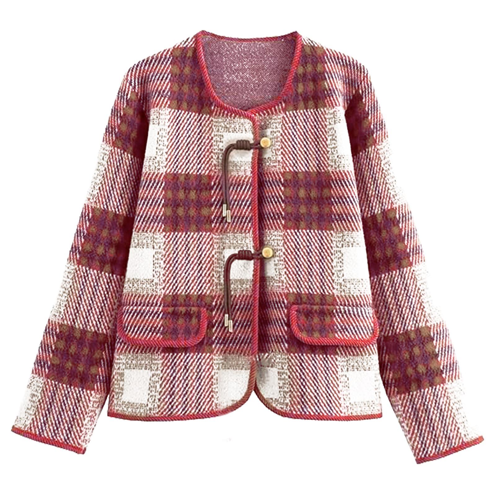 

Женское модное однотонное плюшевое пальто средней длины с лацканами One Size красный