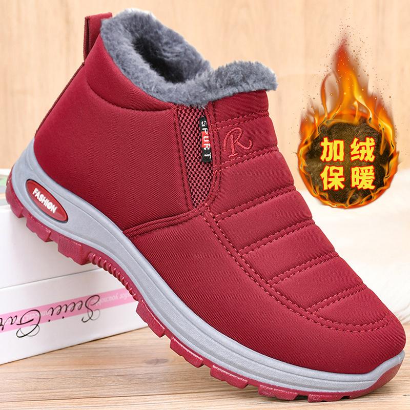 New cotton shoes couple men and women velvet warm short boots casual cotton boots snow boots women