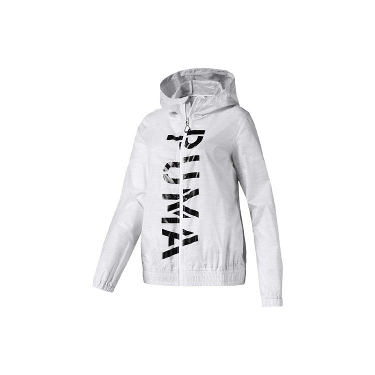 (WMNS) PUMA hooded Printing Jacket White Women s 518320-02 S
