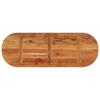 Table Top 110 x 40 x 2.5 cm Oval Solid Acacia Wood