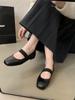 Vintage Square-toed Shallow Single Shoes Women's Spring and Autumn French Casual Ballet Fairy Flat Mary Jane Shoes Are Fashionable and Versatile