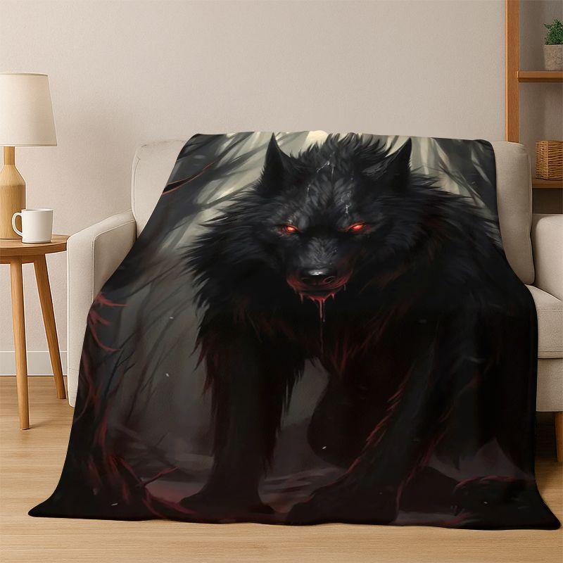 Viking WarriorSymbol Valknut Nordic Valhalla Flannel Blanket Soft Warm Throw Blanket for Bedroom Living Room Bed Travel Camping